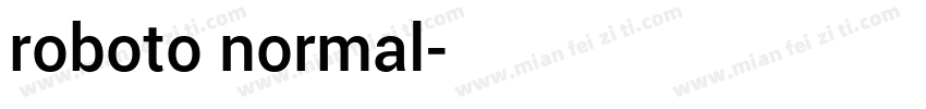 roboto normal字体转换